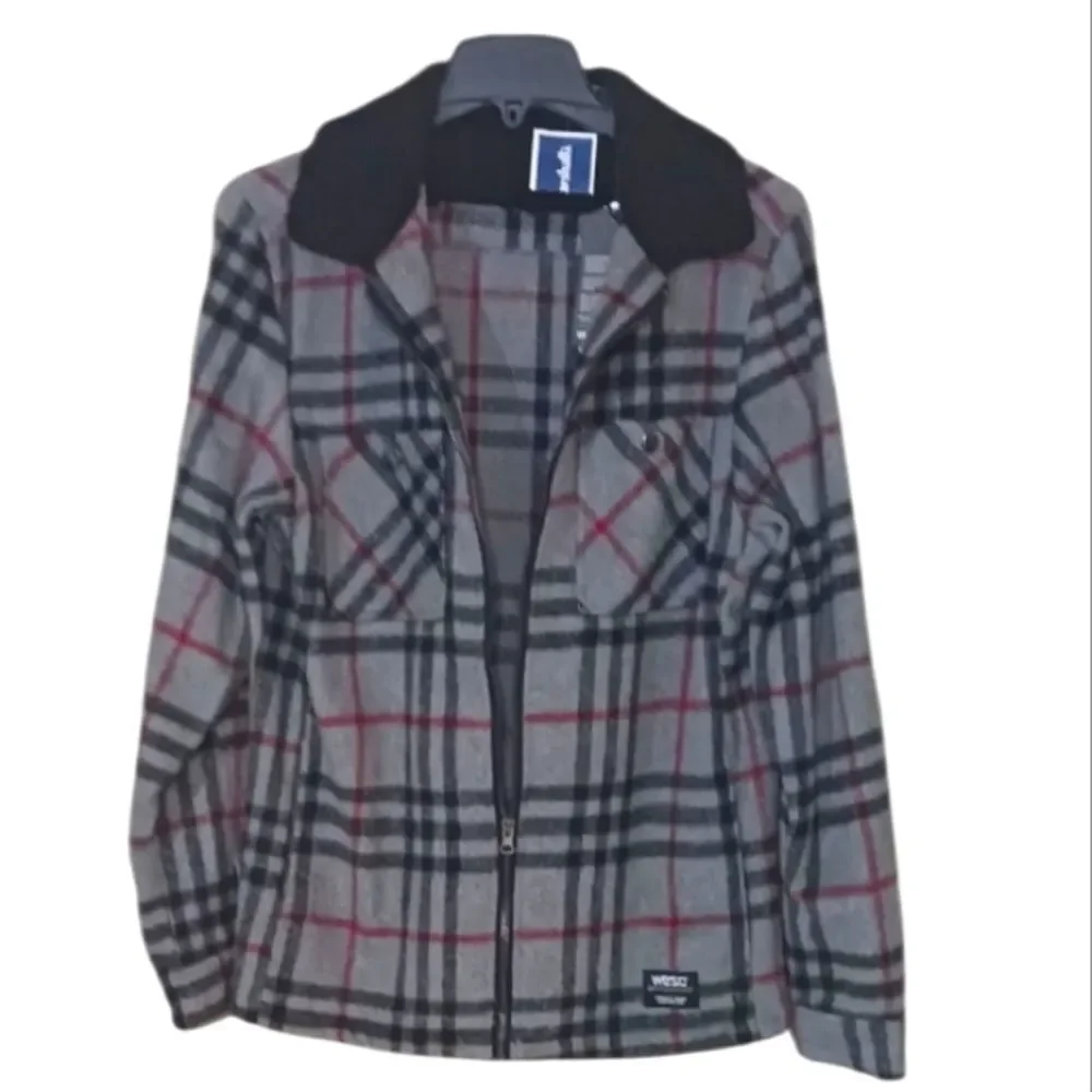 WESC Fleece Jacket Full Zipper Front for Men & Women. Size S/M NWT